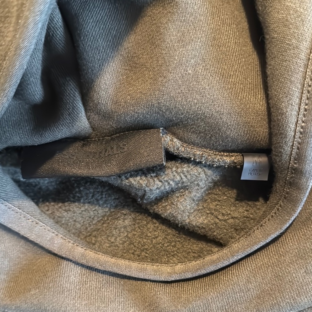 Essentials Gray Fleece Hoodie - Picture 2 of 4